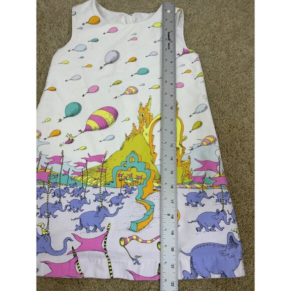 Dr. Seuss Oh The Places You'll Go Dress Girl's 4T Sleeveless Cotton Colorful - Picture 6 of 11